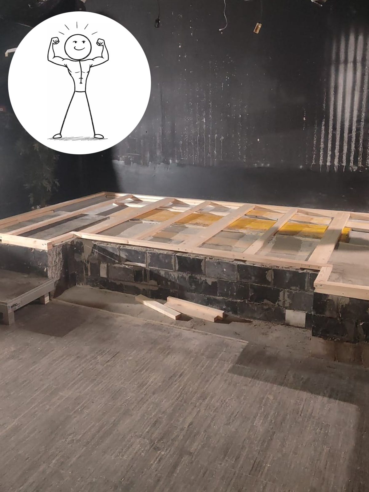 Das Material wurde passgenau geliefert und das Team setzte alles selbst um.