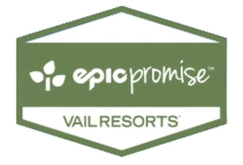 EpicPromise Vail Resorts logo on a green shield-shaped background.