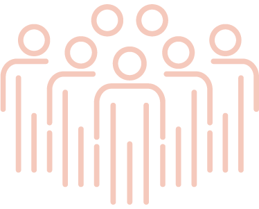 Icon einer Personengruppe für Zielpublikum und Reichweite von 500000 Zuschauerinnen und Zuschauern