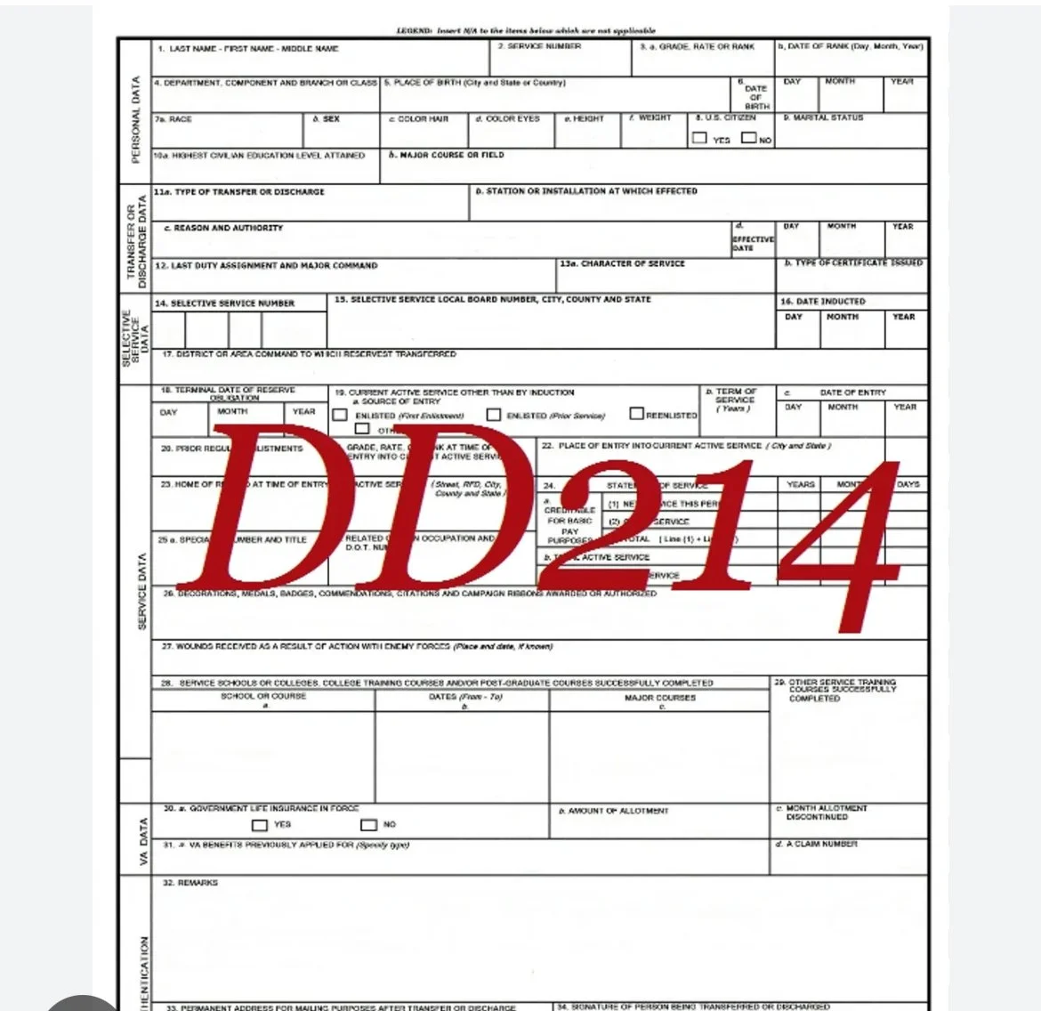How to request a DD-214 