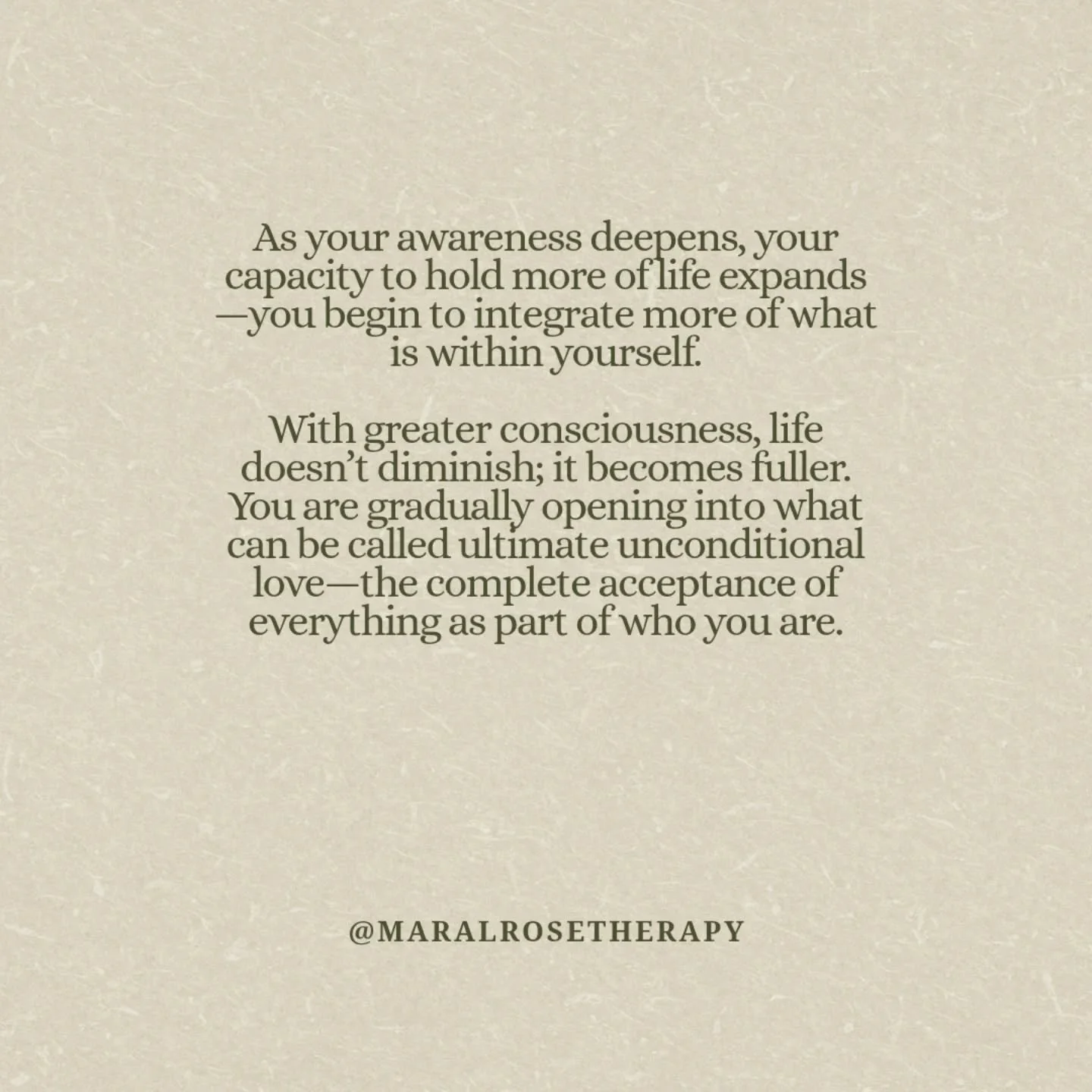 As you become more conscious, your capacity to hold life expands&mdash;you stop reacting to everything and start allowing it. You hold the highs without clinging, the lows without collapsing, and in that space, judgment softens. 

What begins to emer