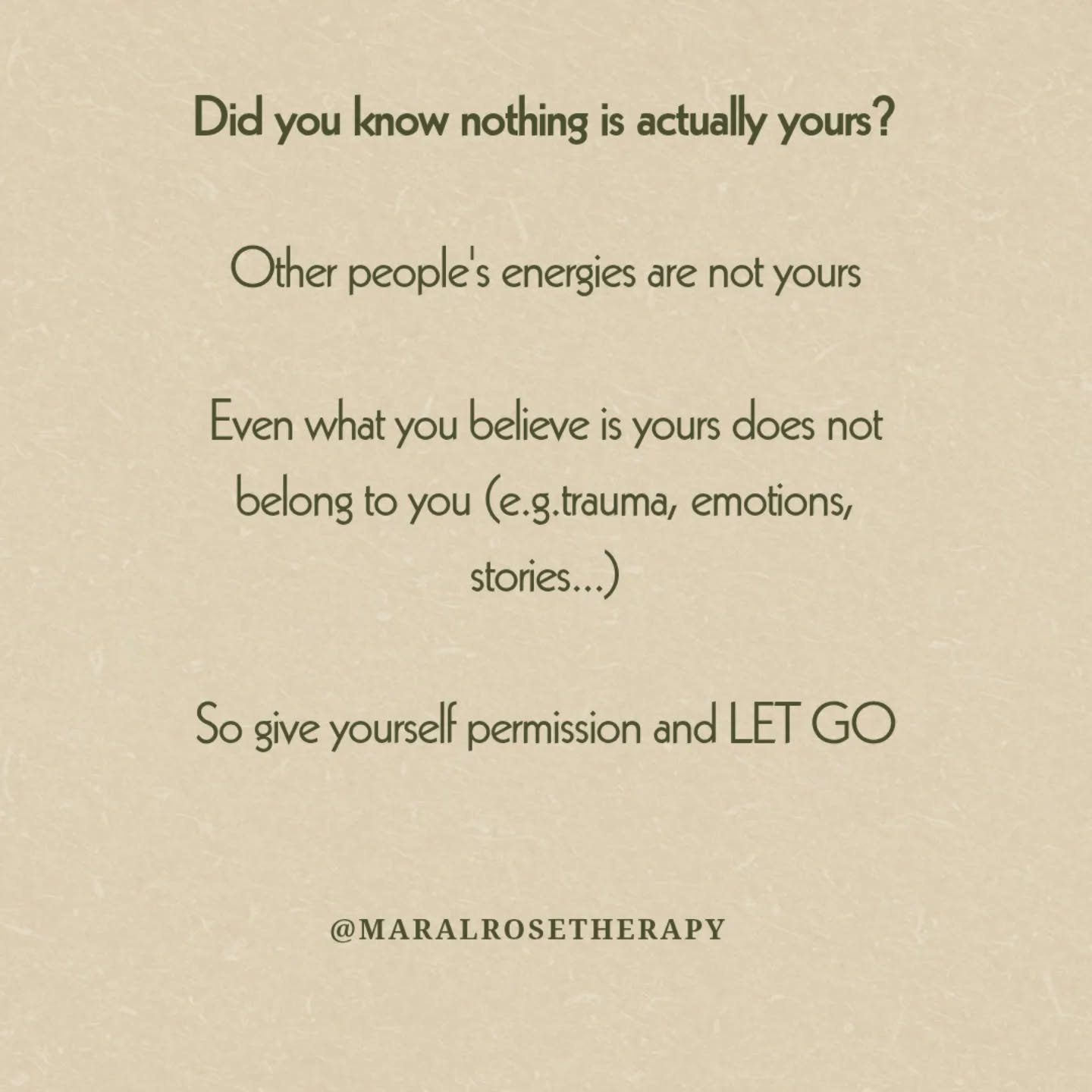 You do not need to hold on to anything 

It is not yours

Let go and see it for what it truly is

You are here as a vessel, picking up on energies, and your matrix mind believes it's yours

It's not, it doesn&rsquo;t belong to you

Release the energi