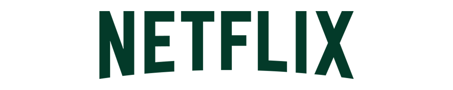 Netflix logo in black with the word Netflix in green in the center.