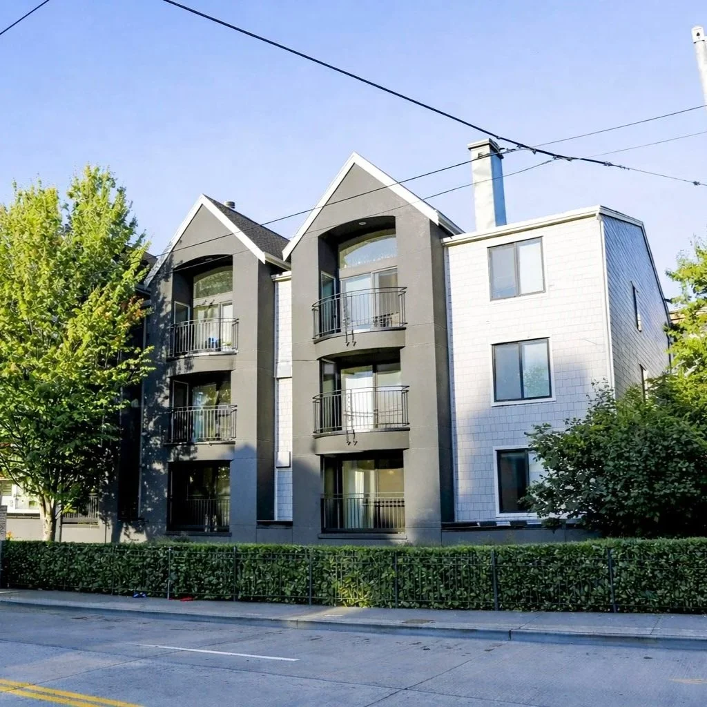 Exterior of Ainsley Apartments near the University of Washington in Seattle.