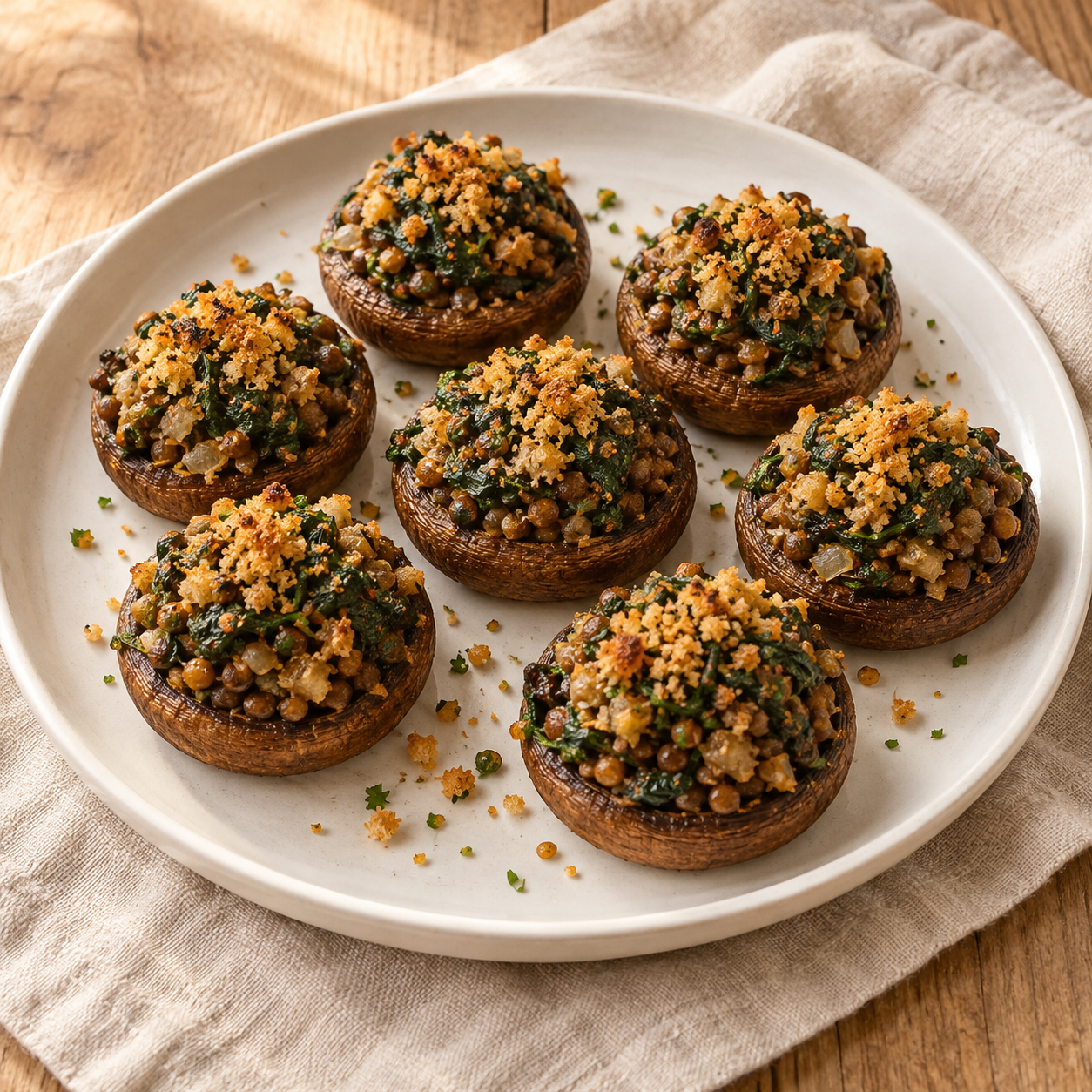 Harvest Stuffed Mushrooms