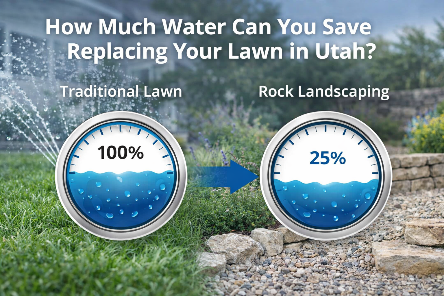 How Much Water Can You Save by Replacing Your Lawn in Utah?