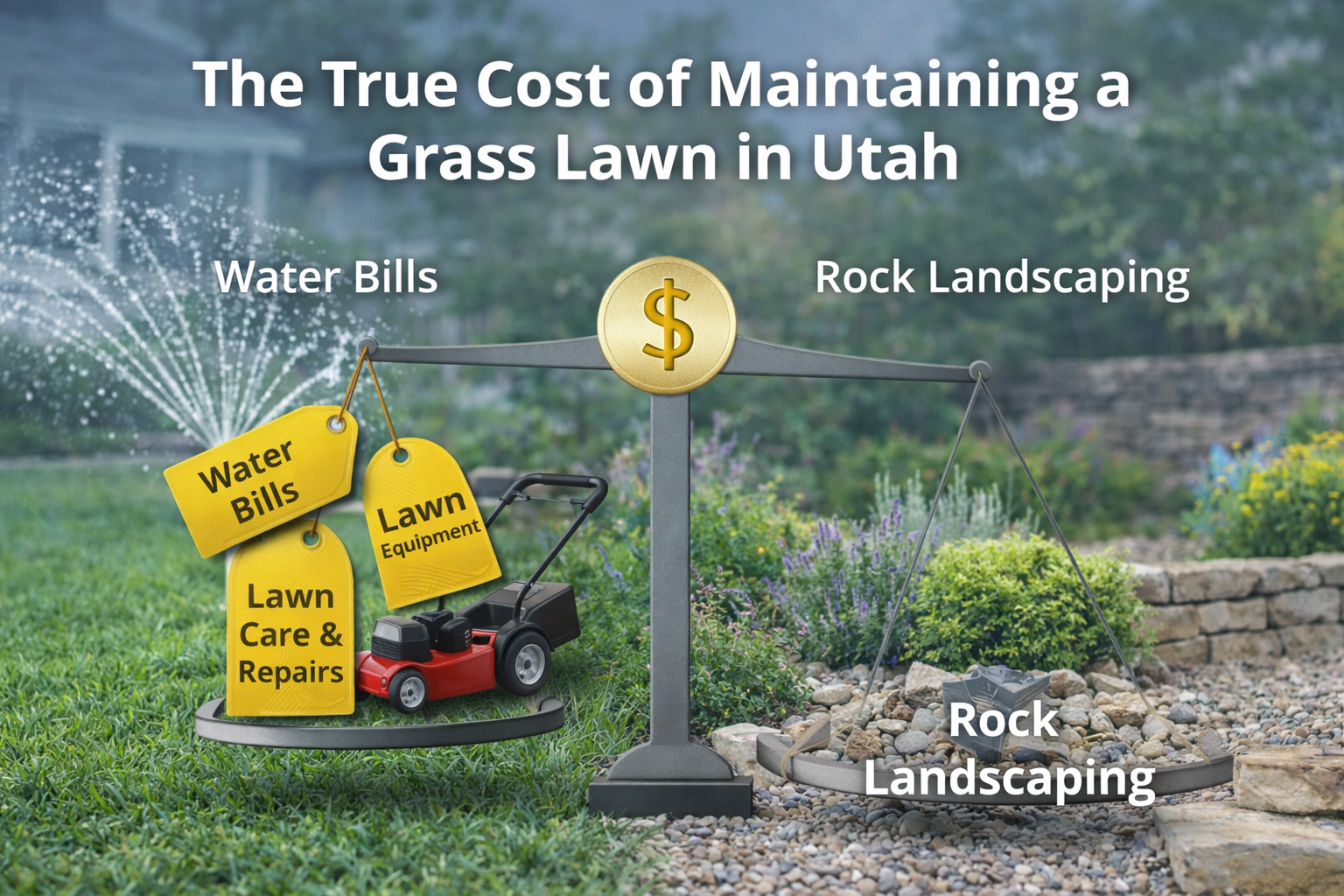 The True Cost of Maintaining a Grass Lawn in Utah