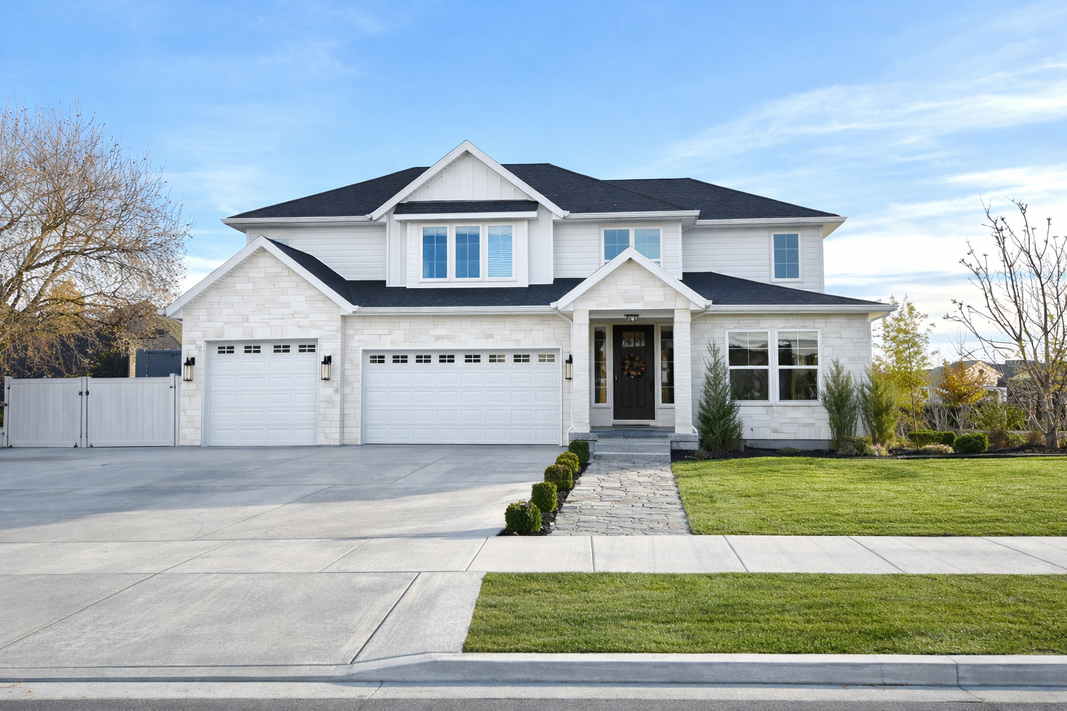 Lawn mowing at a home in American Fork near Easton Park