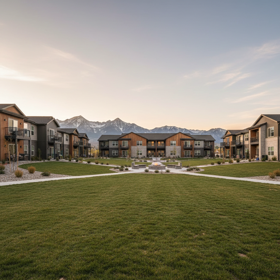 Apartment complex in Utah with great landscaping