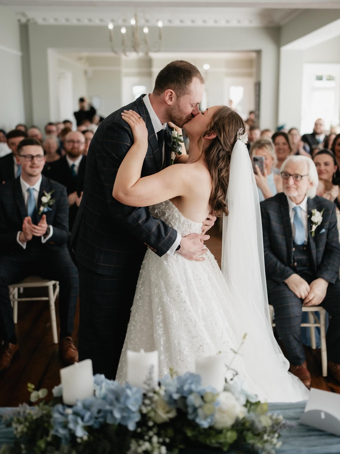 Congratulations to the new Mr &amp; Mrs Jordan who made it official today at the lovely Ashton Lodge 💙

Photographer // @natandlizzyweddings 
Venue // @ashtonlodgecountryhouse 
Makeup // @makeupby_harper
Hair // @thehairbookweddingstylist
Live Singe