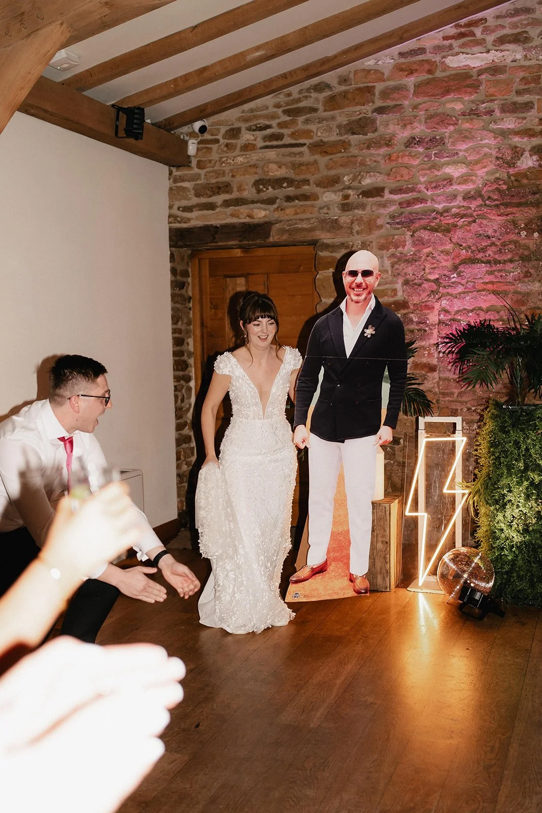 Dodford Manor Wedding Reception Dancefloor Photo | Nat &amp; Lizzy