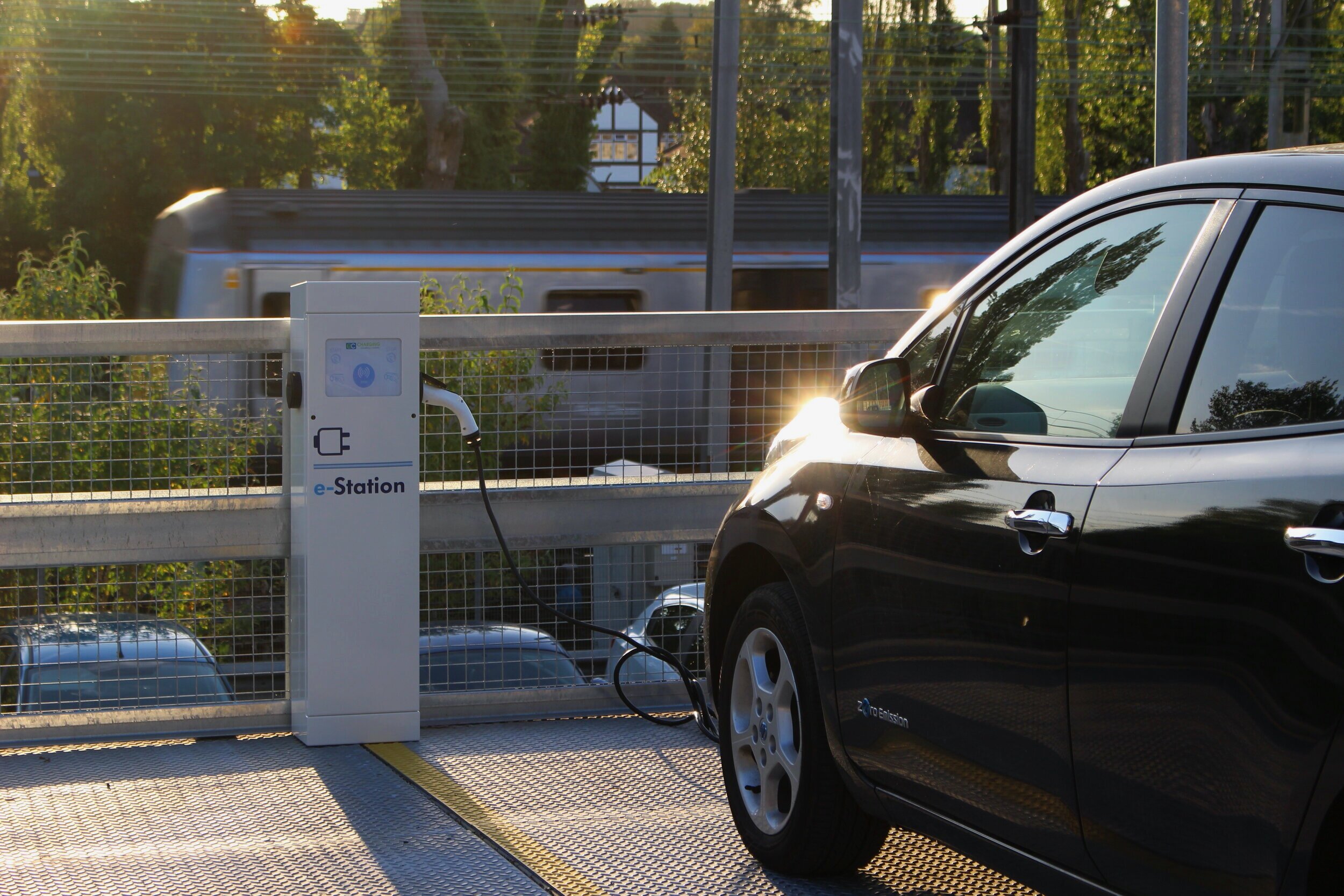 e Station using EC Charging chargers