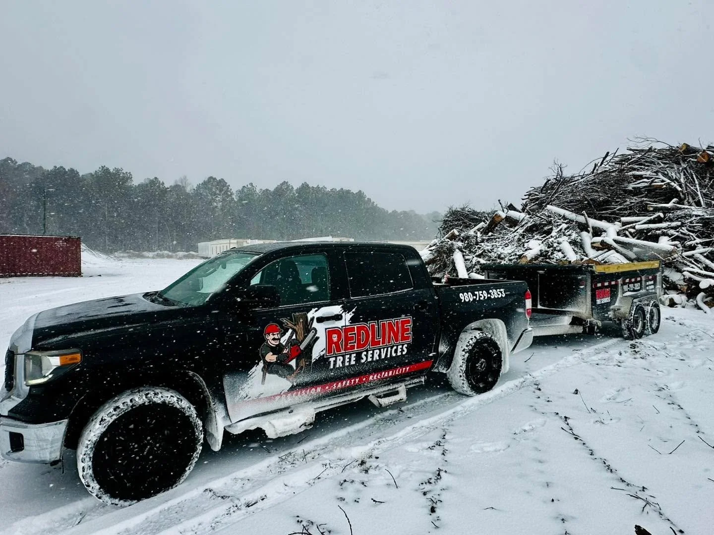 Hauled a couple runs off a job site today, then packed it up to hit the sledding hill with the kids. Enjoy the snow day&mdash;if you end up with storm damage, we&rsquo;ve got you.