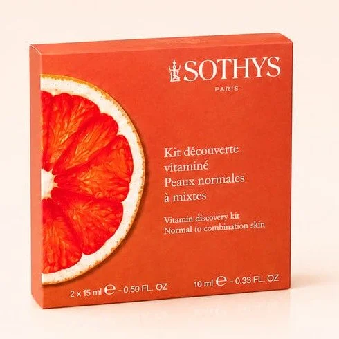 Sothys vitaminų kelioninis rinkinys: kaukė, serumas ir kremas