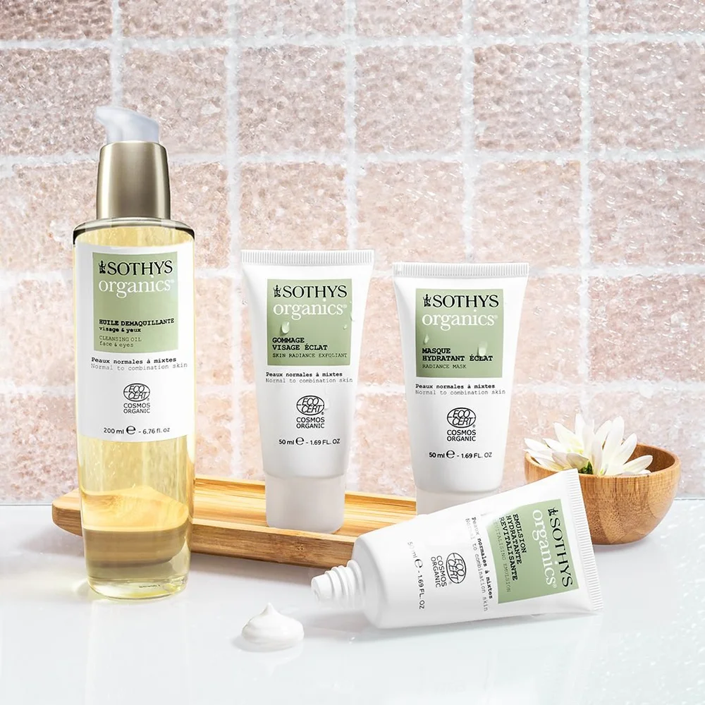 Sothys Organics ritualas namuose – keturių priemonių rinkinys Vandens lelija studijoje