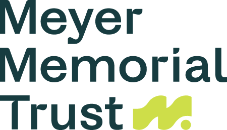 Logo of Meyer Memorial Trust with stylized green 'M' icon.
