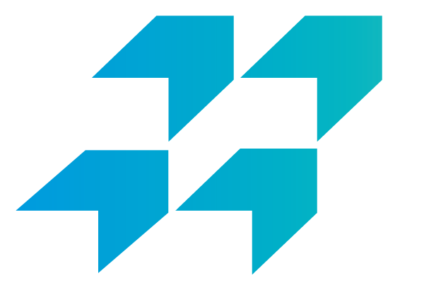 A blue digital graphic of the number 3 with a small arrow pointing upwards.