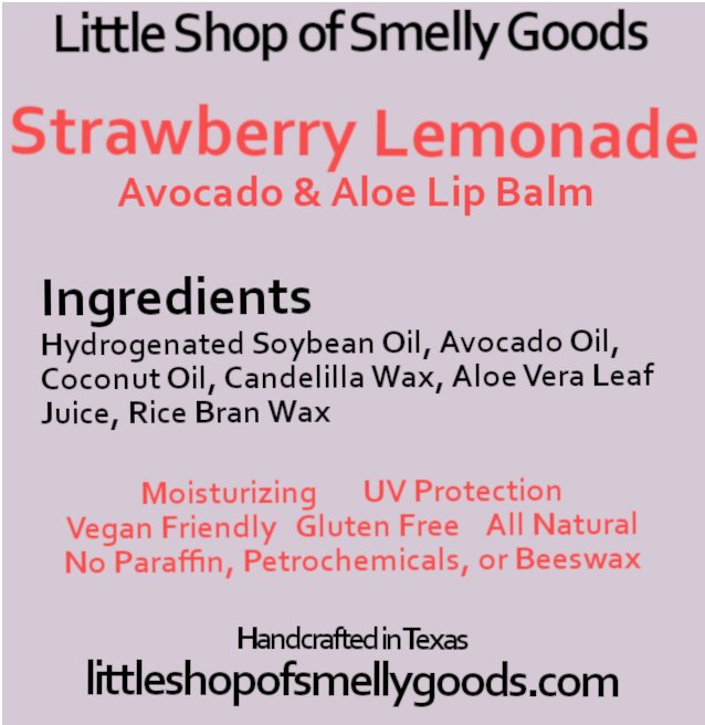 Strawberry Lemonade Lip Balm - Avocado & Aloe
