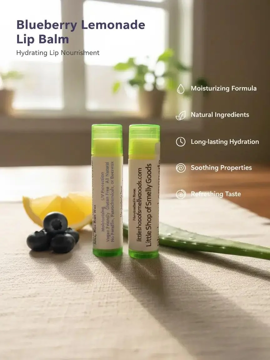 Blueberry Lemonade Lip Balm- Avocado & Aloe