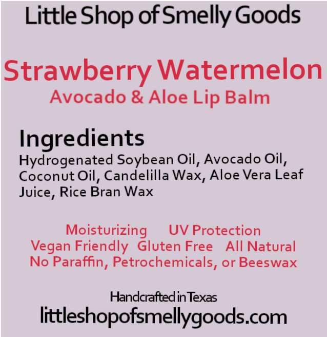 Strawberry Watermelon Lip Balm - Avocado & Aloe