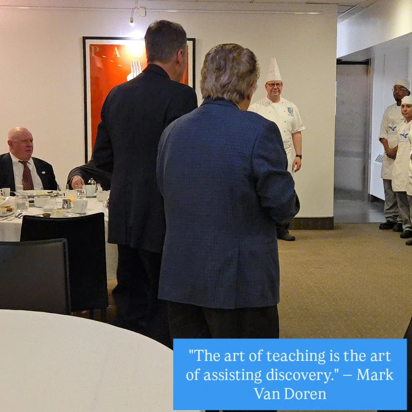 &ldquo;The art of teaching is the art of assisting discovery.&rdquo; &mdash; Mark Van Doren

Special thanks to Chef, Mentor &amp; Professor Walljasper for empowering the next gen of culinary legends with essential lessons on perseverance, creativity,