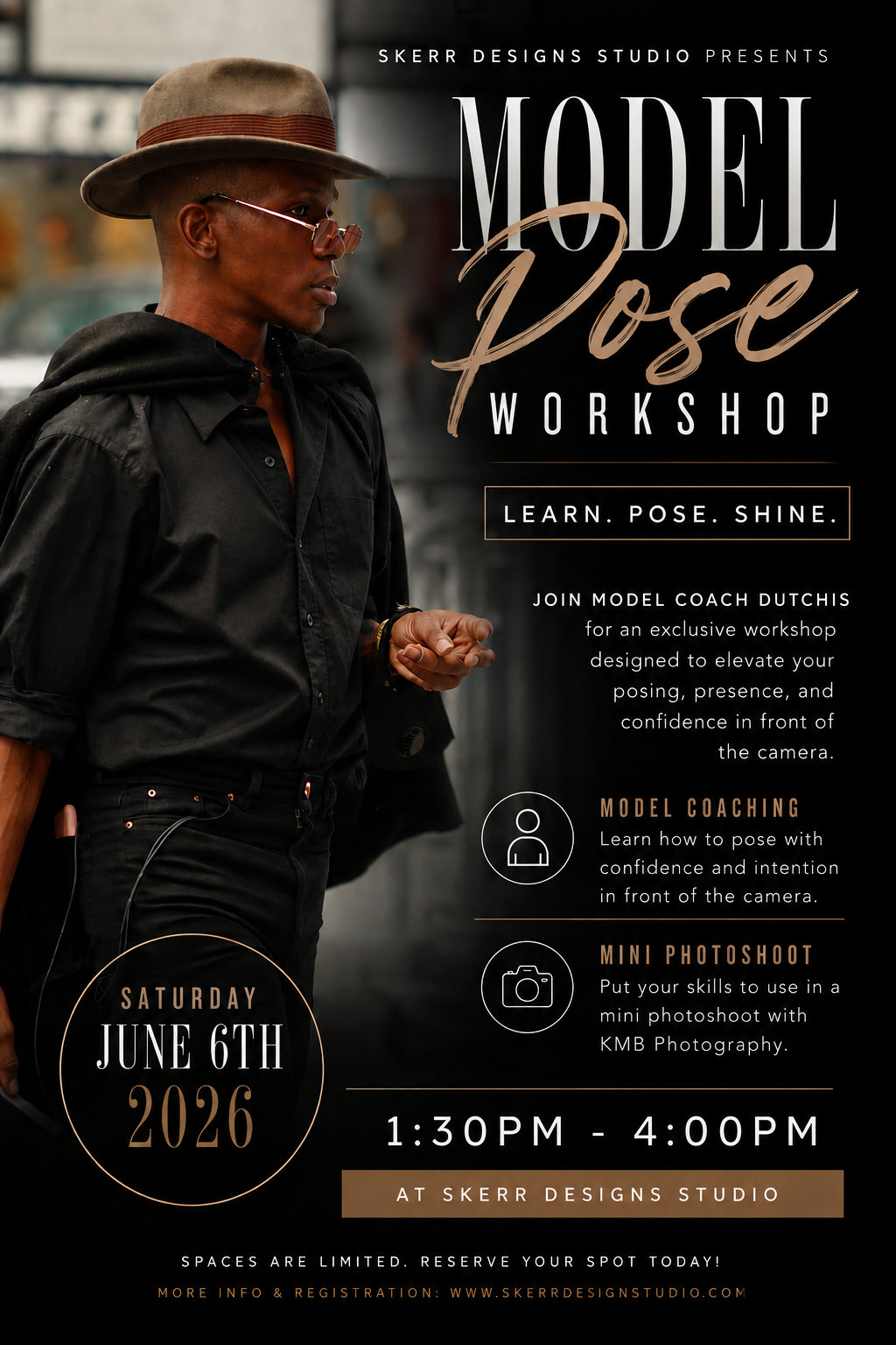 Model Pose & Mini Photoshoot Workshop