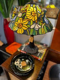 Butterfly Stained Glass Lamp