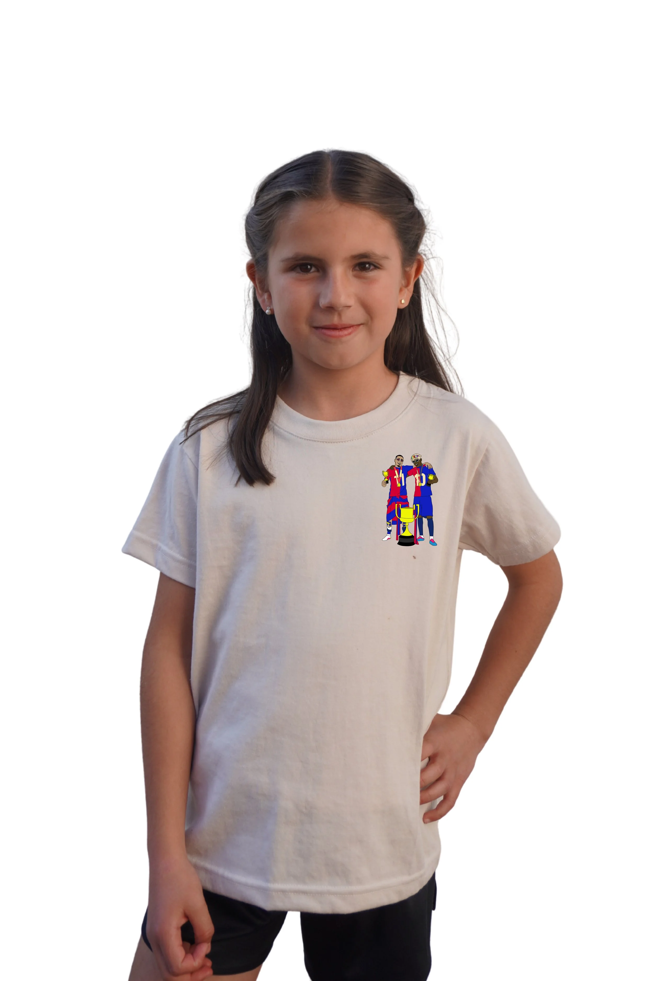 Camiseta Lamine Yamal y Raphinha Barça