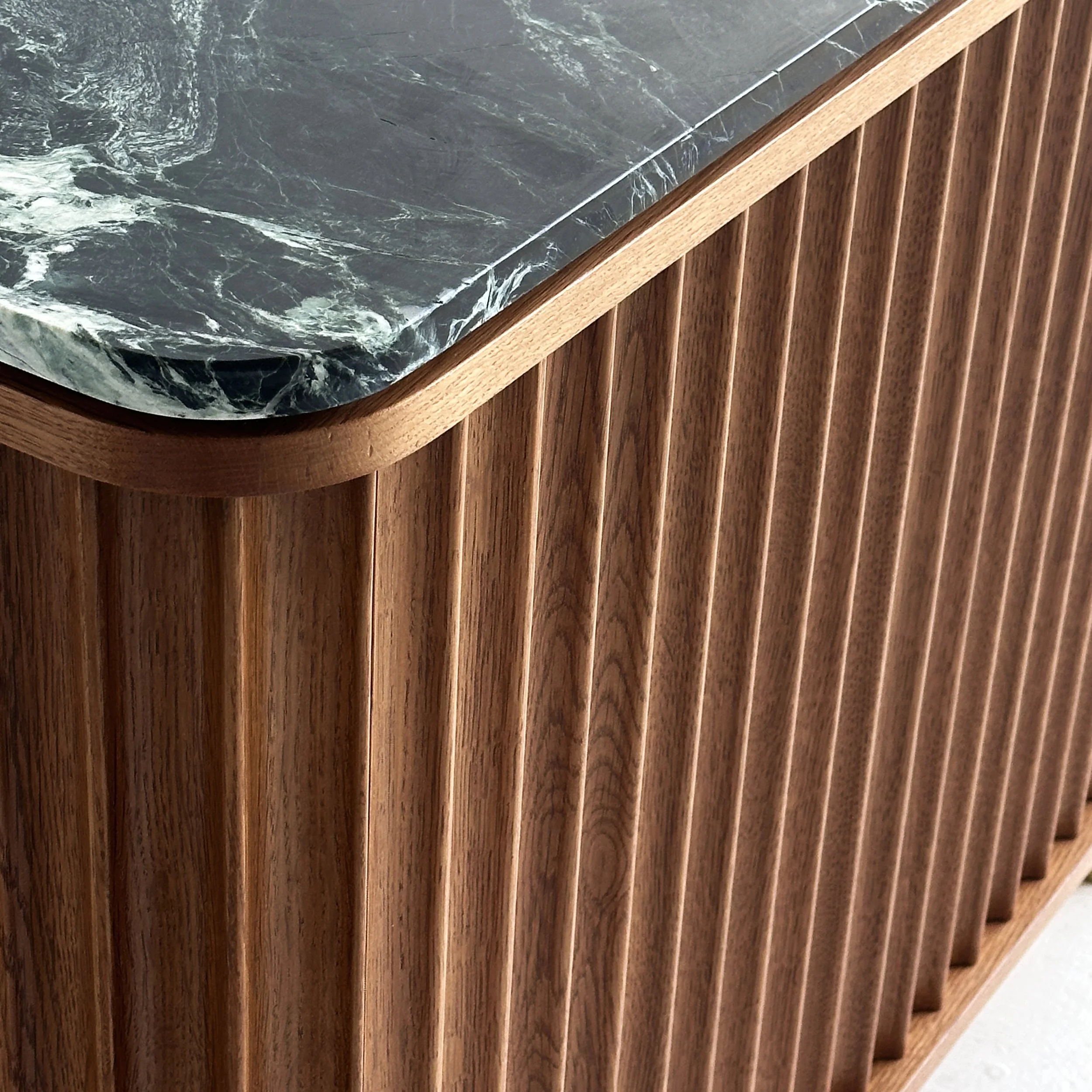 The-Balconet-Sideboard-solid-white-oak-fluted-Verdi-Alpi-marble-brass-feet-turned-custom-hand-crafted.JPG