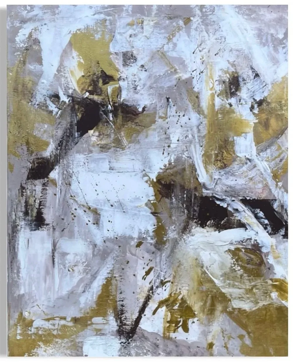 ECO (SERIE DESPUES DEL IMPACTO)  - Acrílico sobre lienzo. 40 x 50 cm