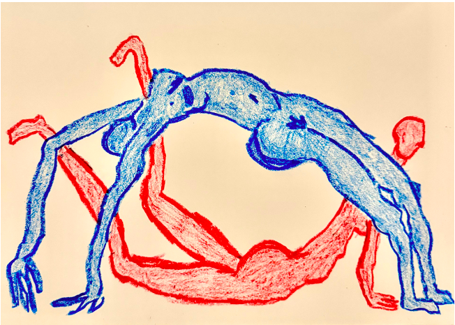EGYPTIAN NIGHT - Pastel sobre papel 21,9 x 42 cm