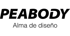Text reading 'PEABODY' with smaller text 'Alma de diseño' below it