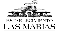 Logo of Establecimiento Las Marías with an illustration of a tractor on top