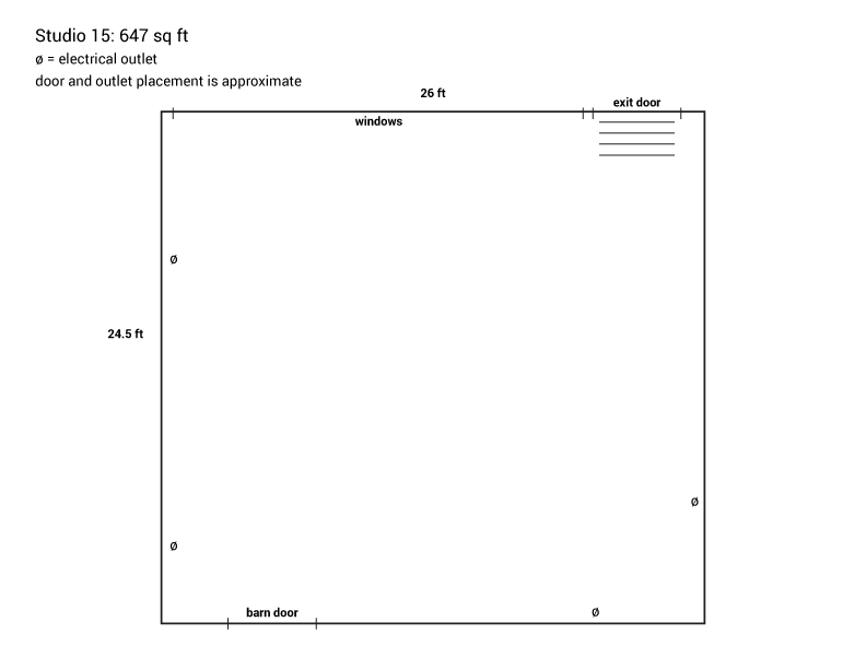 Studio 15 - available