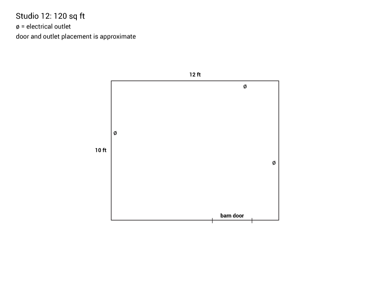 Studio 12 - occupied