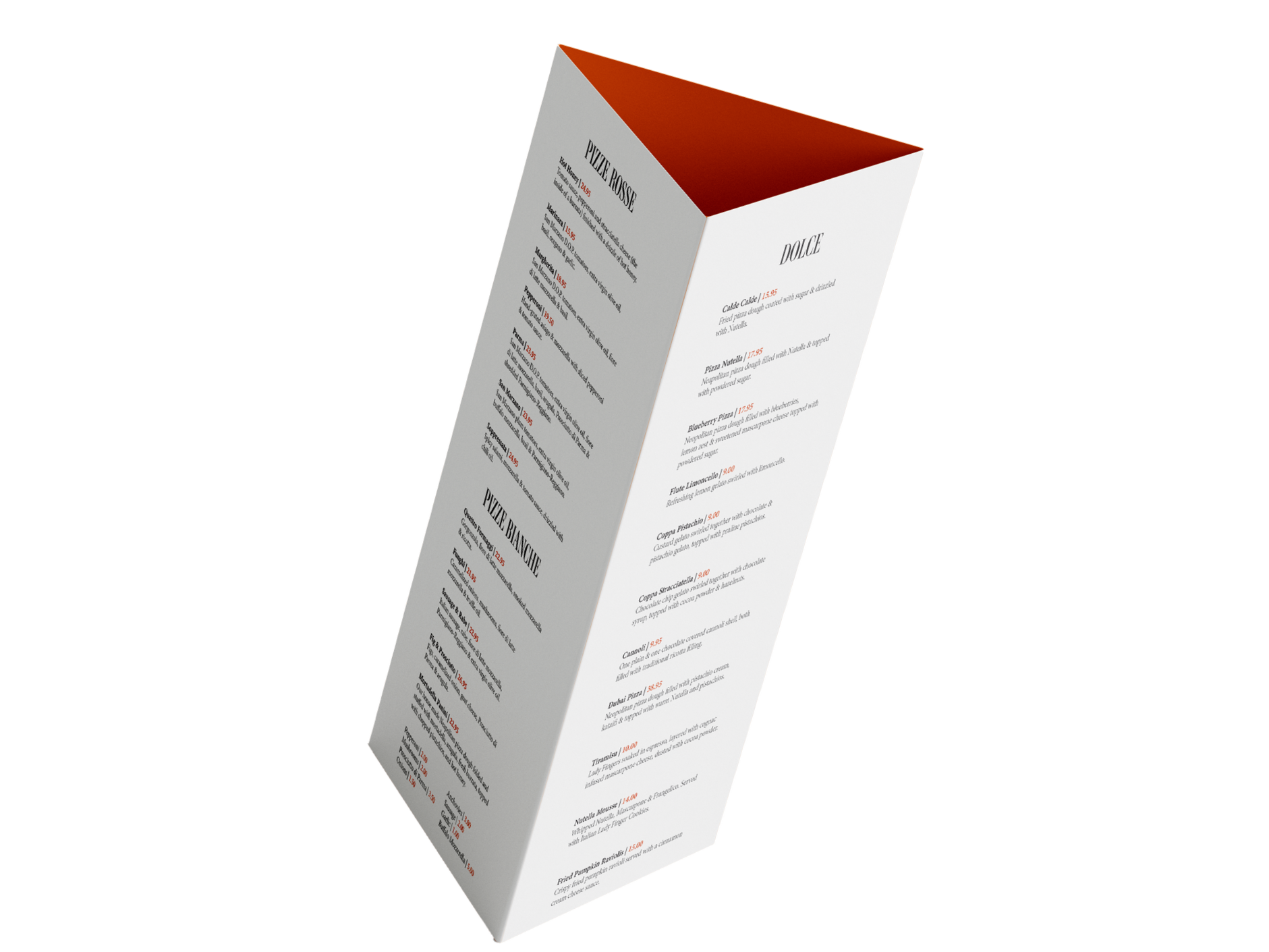 Constantino's Menu Redesign