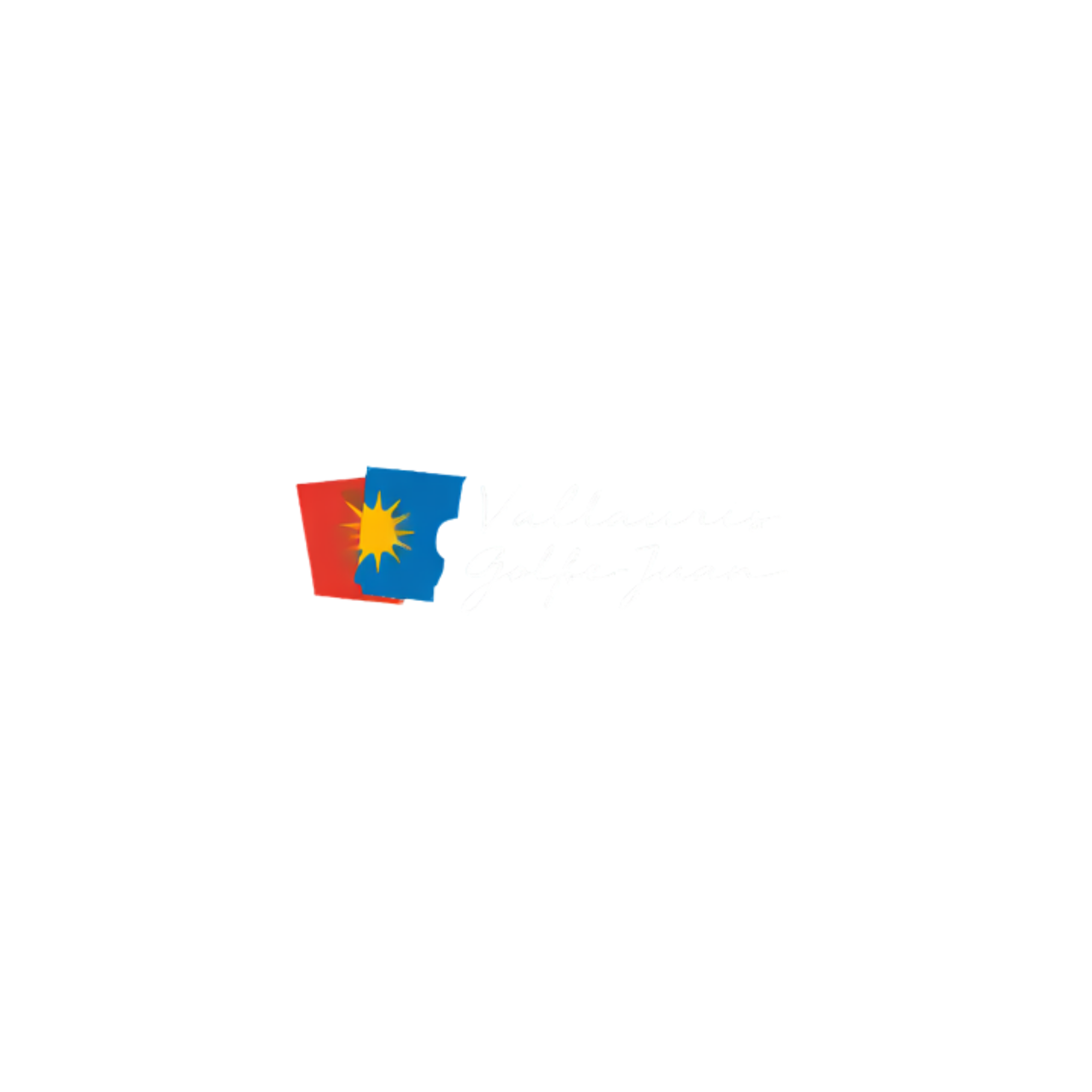 Logo avec un soleil jaune sur fond rouge et bleu, texte en français avec la phrase 'Vaccination obligatoire'.