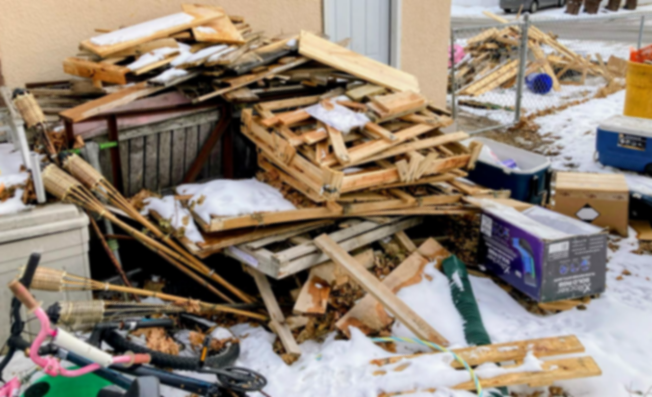 Outdoor debris and construction waste removal