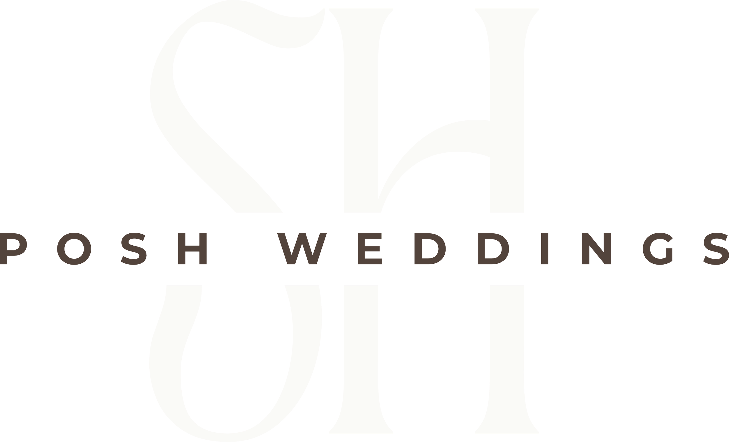 POSH Weddings Monogramm Logo