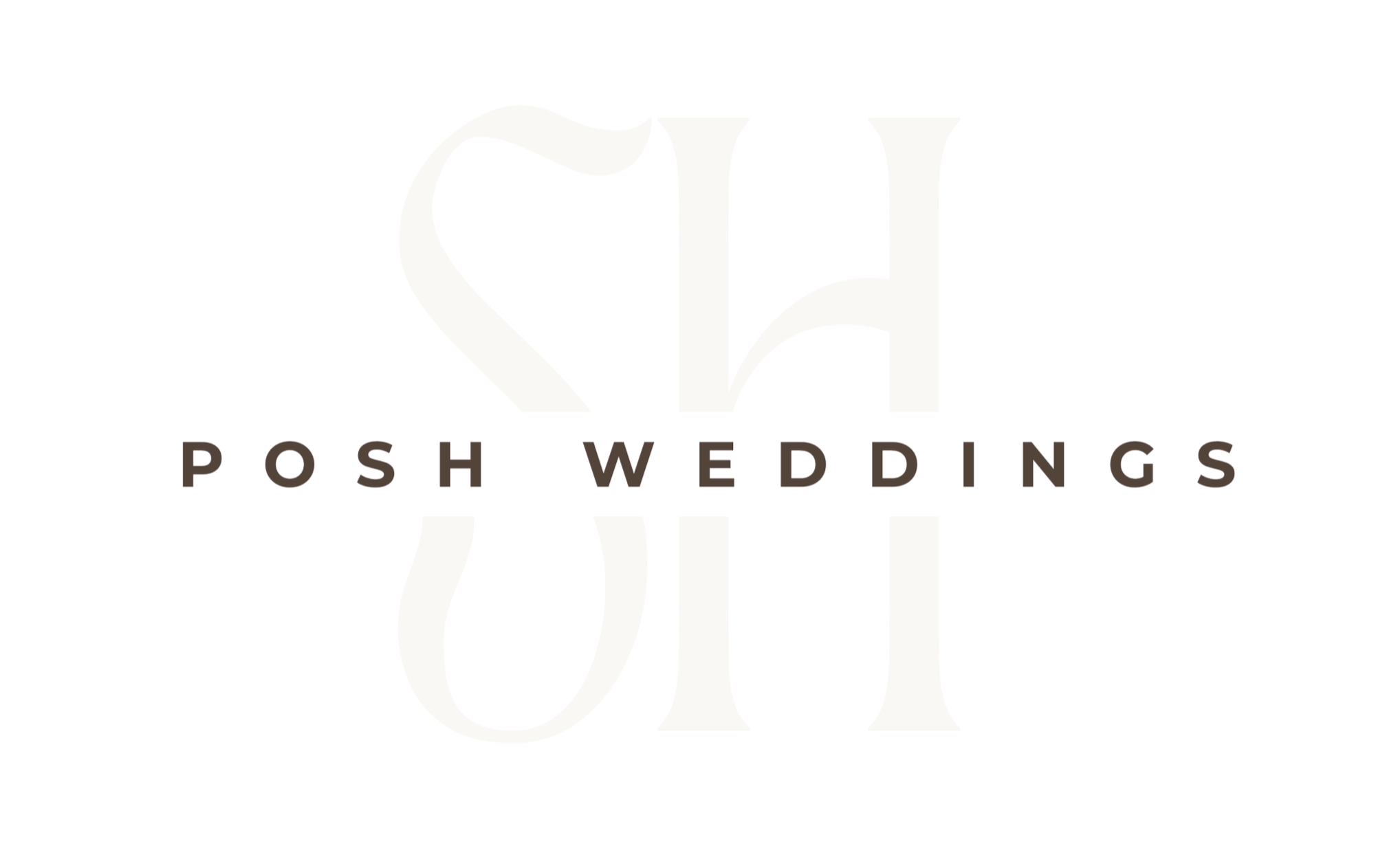 POSH Weddings Monogramm Logo