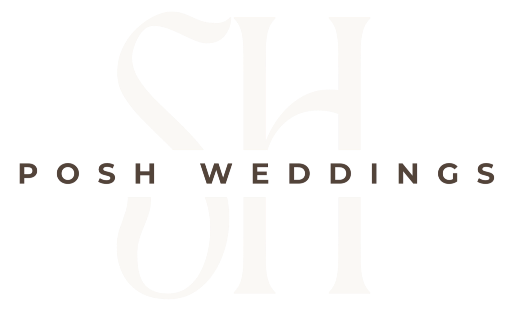 POSH Weddings Monogramm Logo