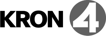 Logo with a dark background, featuring a large white number 4 inside a circle.