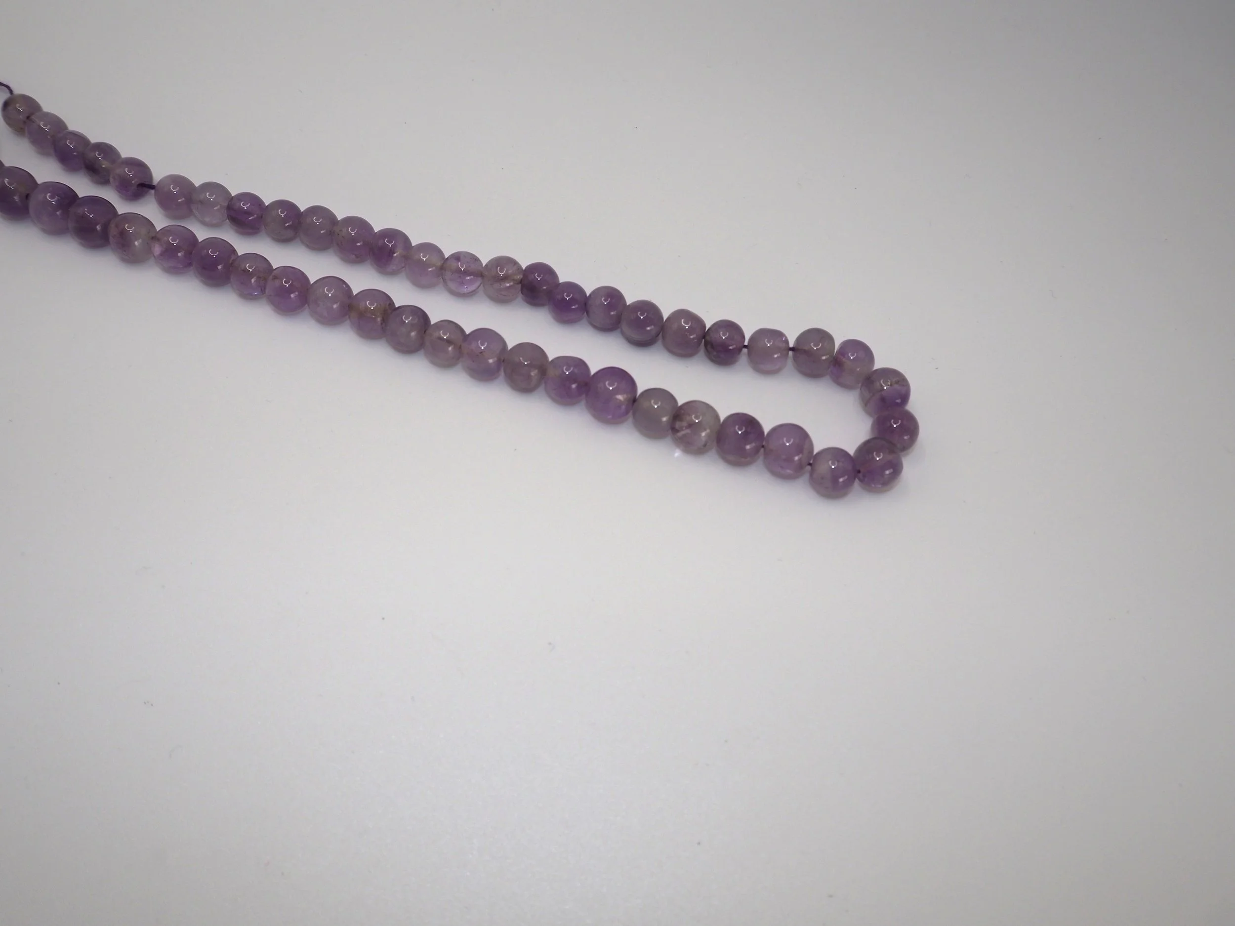 Exquisite 6mm Amethyst Bead Strand