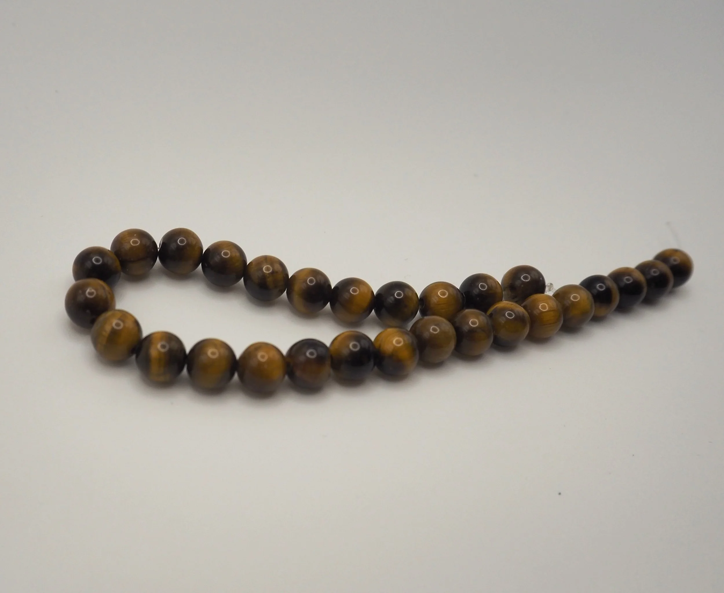 6mm Tiger Eye Gemstone Beads - Strand of 28
