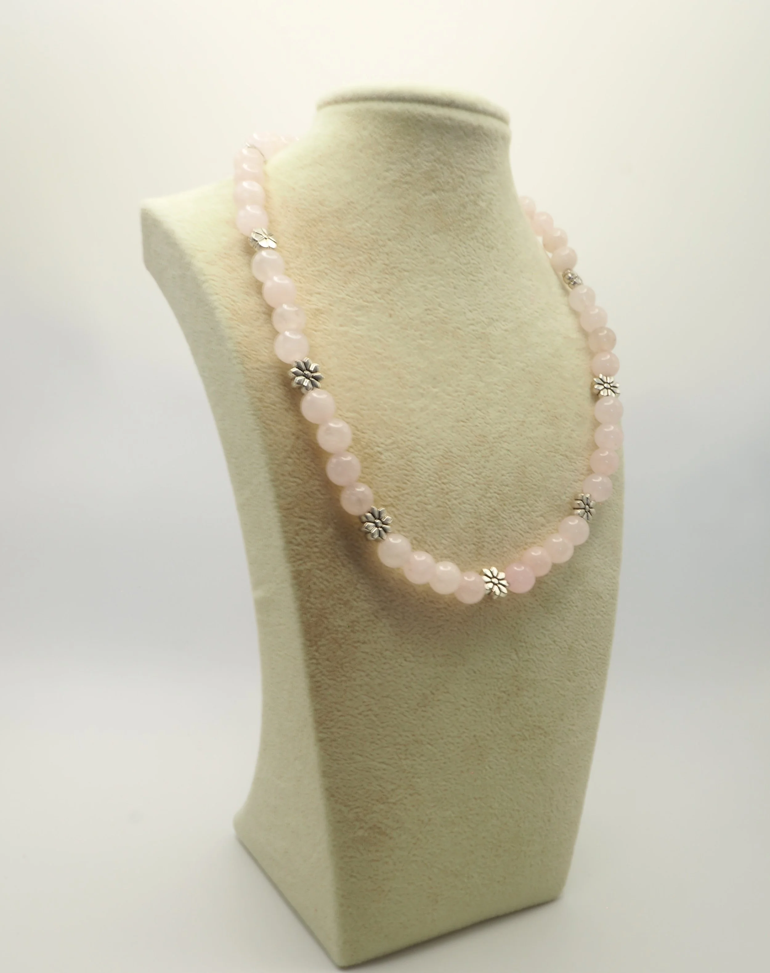 Rose Quartz with Flower spacer3.JPG