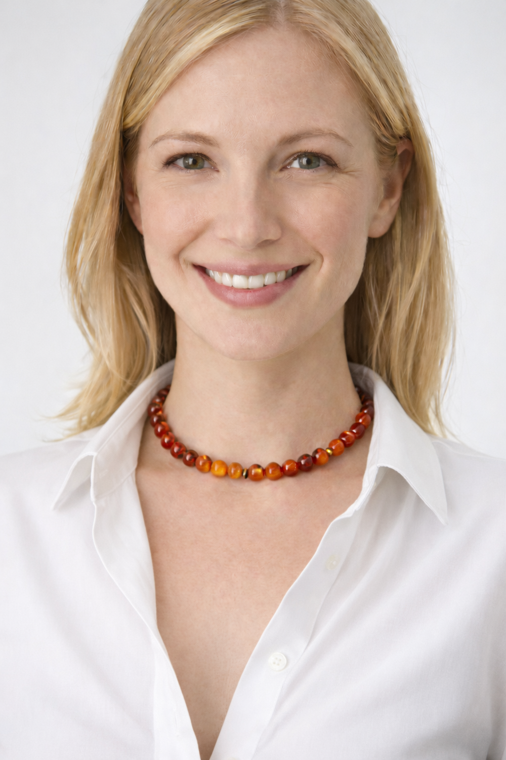 Elegant Orange Agate Everyday Necklace 14"