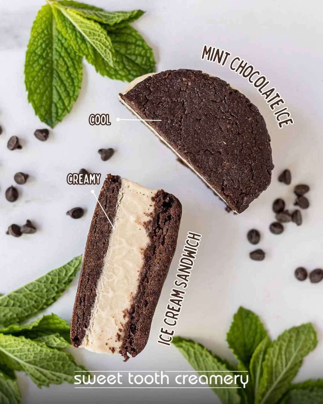 When rich chocolate meets refreshing mint, magic happens. ✨ Our Mint Chocolate Ice Cream Sandwich is a fan favourite handcrafted with care, because dessert deserves to be more than ordinary.

Stop in and taste the Sweet Tooth difference today.

#Mint