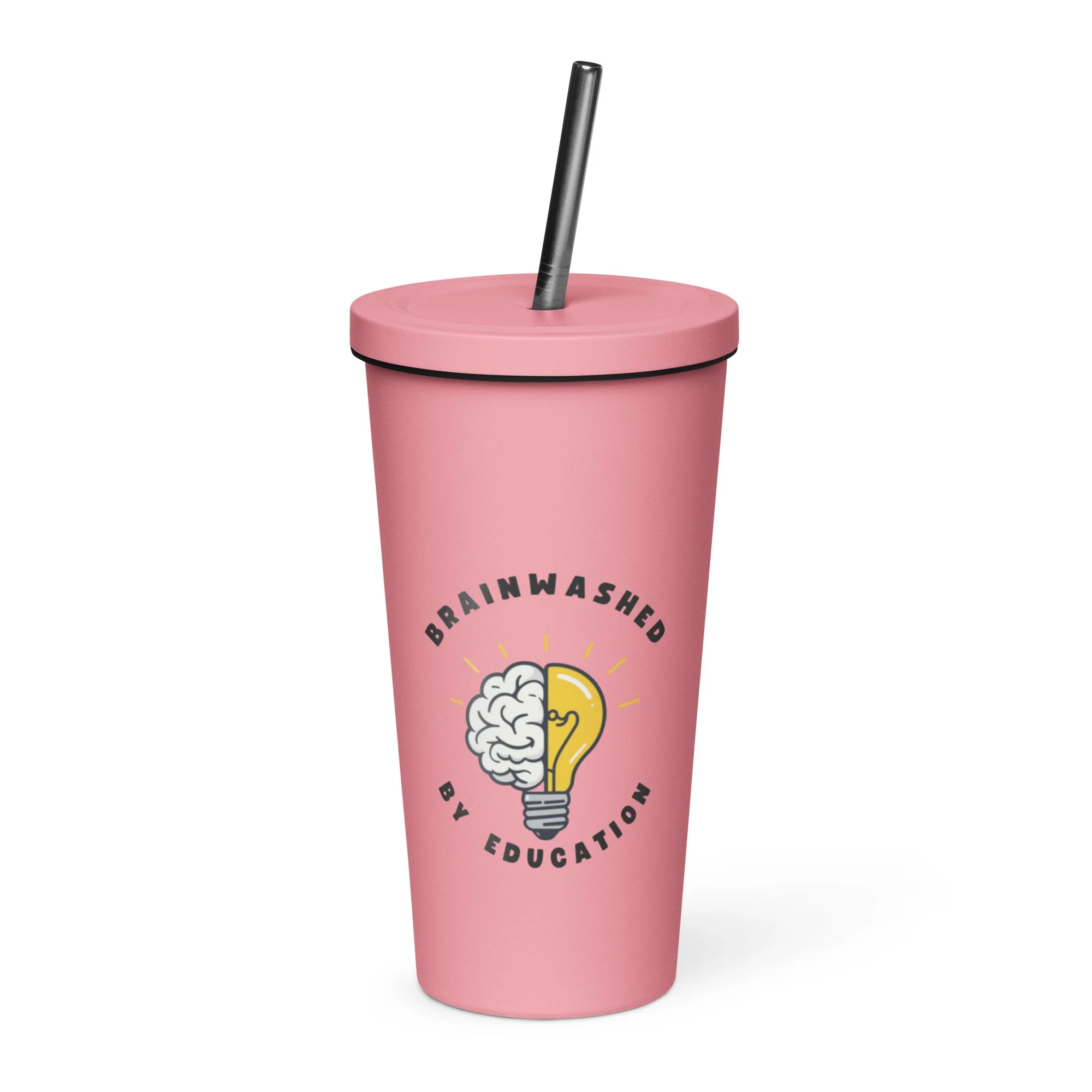 Insulated Tumbler with a straw