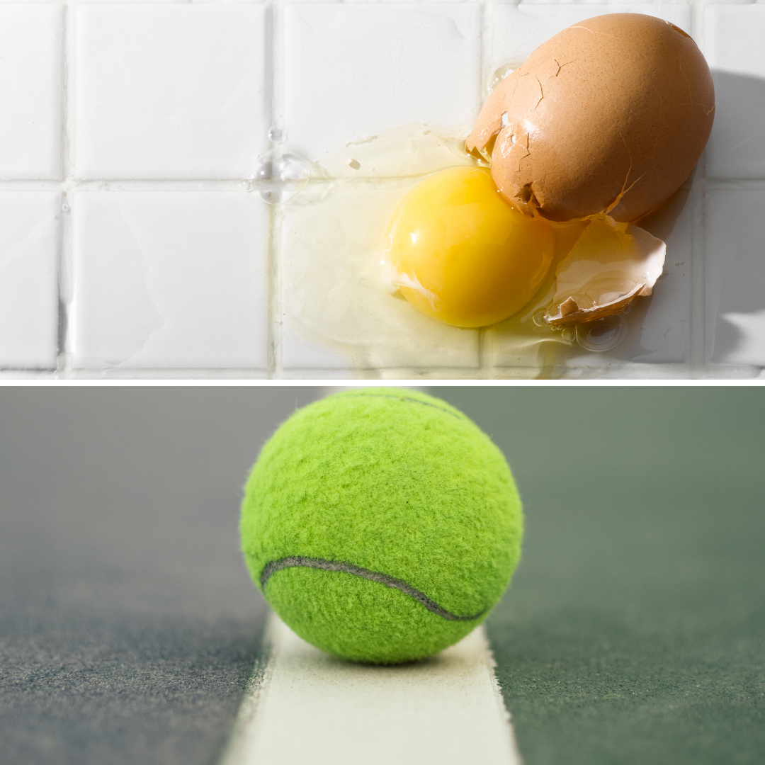 Fun with Character: Eggs Vs Tennies Ball