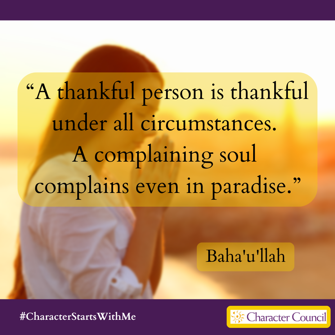 Character Quotables: Gratitude